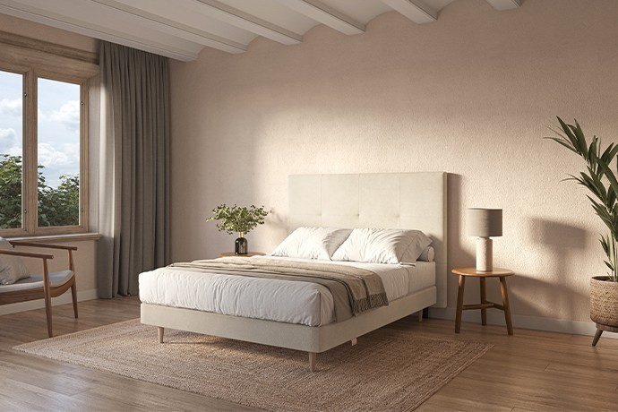 Lit coffre rigide - Sommier tapissier Classic - Sonpura